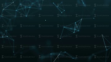 4k abstract loop color geometrical background with lines and dots