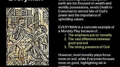 Medieval Drama, Mystery, Miracle, Morality Plays; Everyman - David Giampetruzzi, revision notes.