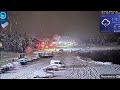 Time-lapse snowfall in the ski resort of Levi, Finland. October 15-17, 2021