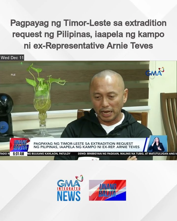 Pagpayag ng Timor-Leste sa extradition request ng Pilipinas, iaapela ng kampo ni... | Unang Balita