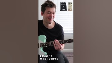 Fuzz before or after overdrive? #guitarpedals #guitartone #guitar