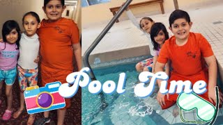 Swimming vlog! | Kids go swimming for the FIRST TIME🎉