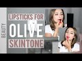 MY FAVOURITE LIPSTICKS FOR OLIVE SKIN | Ysis Lorenna