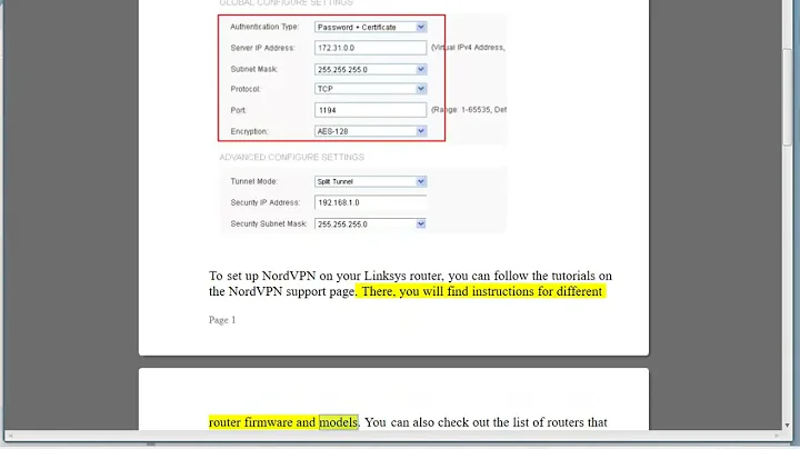 Set up NordVPN on Linksys router