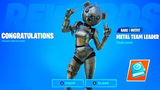 150+ BackBlings on the *NEW* Metal Team Leader Skin in Fortnite! (Metal Team Leader Combos!)