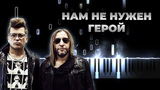 картинка: Би 2 Нам не нужен герой караоке, текст