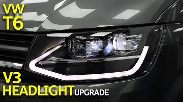 VW Transporter T6 V3 LED DRL Headlights Upgrade