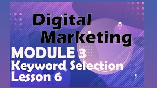 Digital Marketing course Module no 3 lesson 6 (On page SEO)