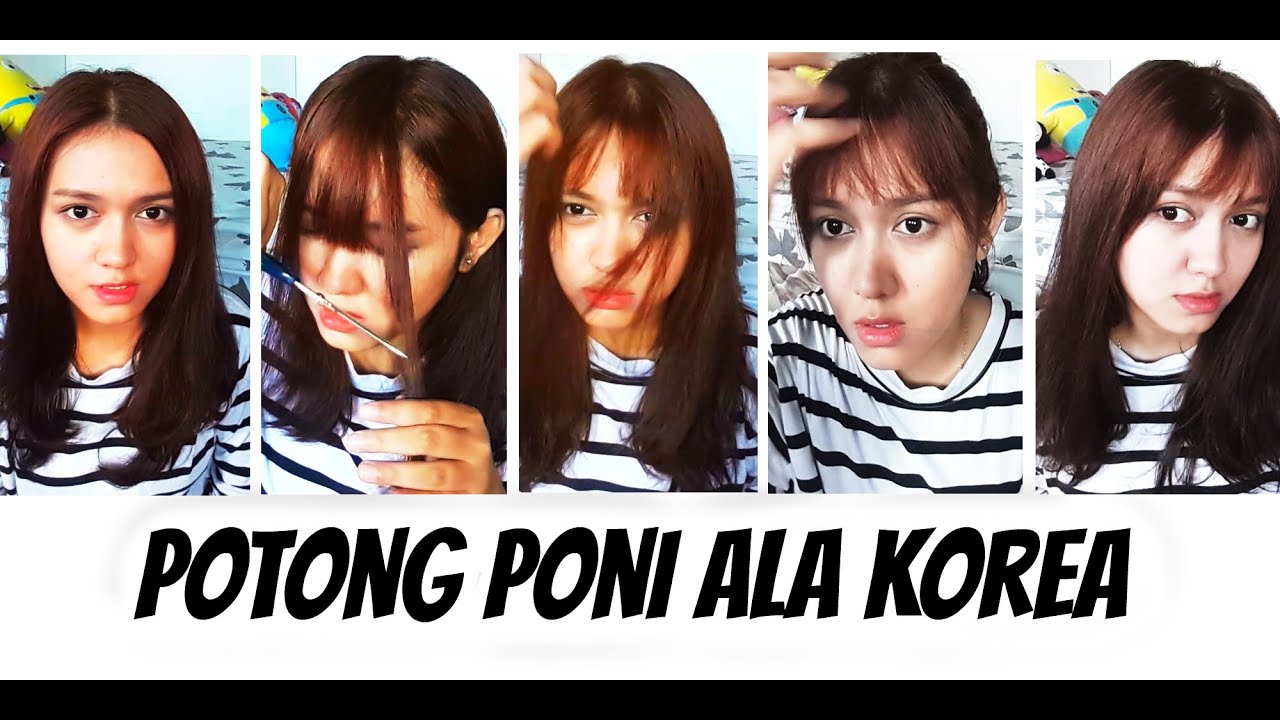 See Through Bangs Potong  Poni Ala  Korea  YouTube