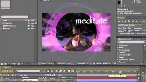 Adobe After Effects CS4 Tutorial 7   Workflow Overview