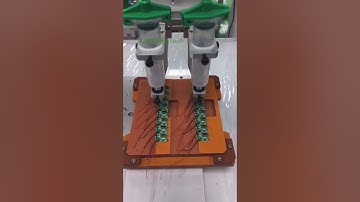 Automatic dual head glue dispensing machine  #machine