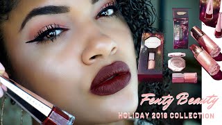 FENTY BEAUTY HOLIDAY COLLECTION 2019 REVIEW &amp; TRY ON| UNDER $50| SEPHORA MINI HAUL