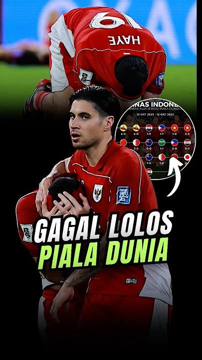 GAGAL LOLOS! Timnas Indonesia resmi gagal lolos Piala Dunia usai kalah dari Irak 1-0.🇮🇩