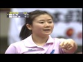 《卓球》2009 JTTL FINAL4 福原愛(サンリツ) vs 王輝(日立化成)