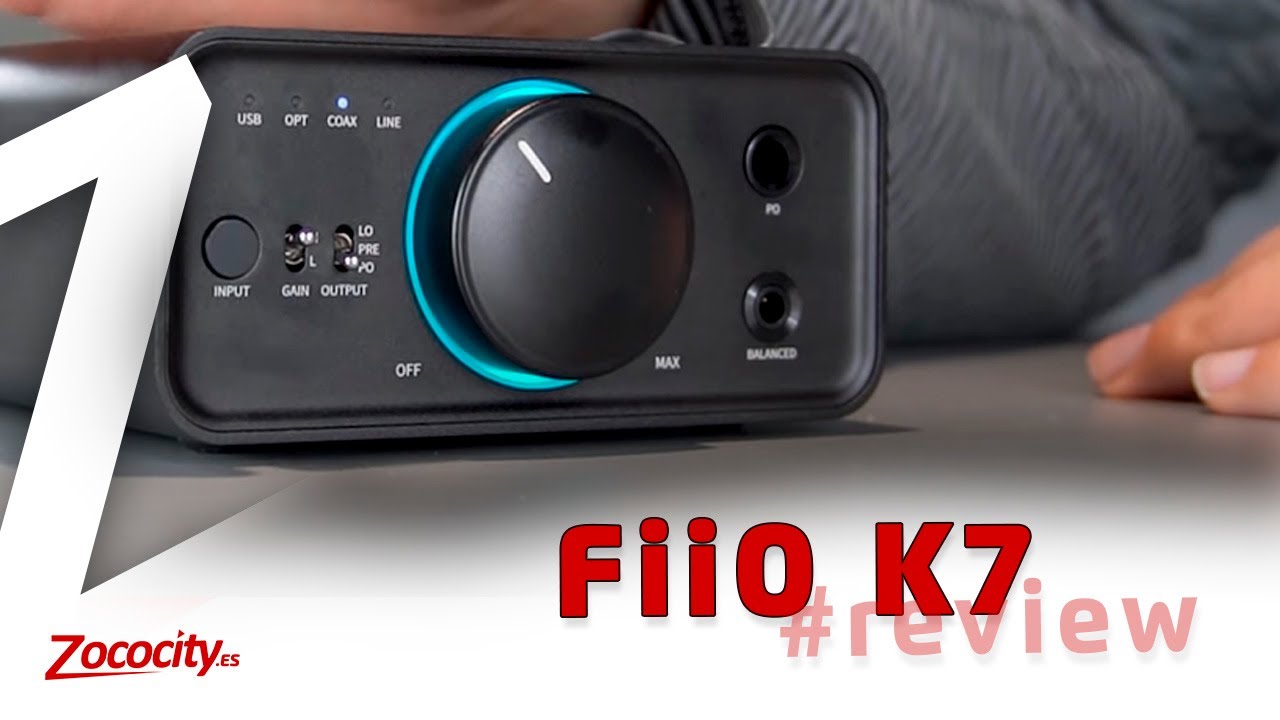  FiiO Amplificador de auriculares K7 AK4493S*2, XMOS