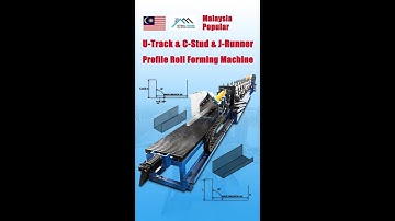 Malaysia Popular C Stud U Track J Runner Roll Forming Machine #rollformmachine #metalformingmachine