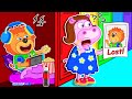 Lion Family | Where are you - Funny Stories About Secret Room at School | Cartoon for Kids