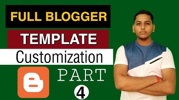 How to customize Minima Colored 3 Adsense friendly blogger template | Part 4 | Niraj Yadav