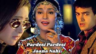 Pardesi Pardesi Jana Nahi - Lyrics | Aamir Khan | Karisma...