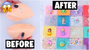 20 EXTREME SLIME PALETTE MAKEOVERS! *fixing my 2 year old slime