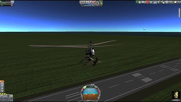 Helicopter with Swashplate & Flybar stabilization - KSP Infernal Robotics+FAR