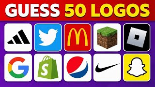 Guess the Logo in 7 Seconds | 50 Brand Logo Quiz 🏆