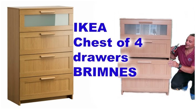 Ikea Chest Of 4 Drawers Brimnes, Ikea Brimnes Dresser Assembly Instructions