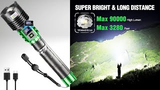 WdtPro Rechargeable LED Flashlights High Lumens, Super Bright 90000LM Rechargeable Flashlight screenshot 5