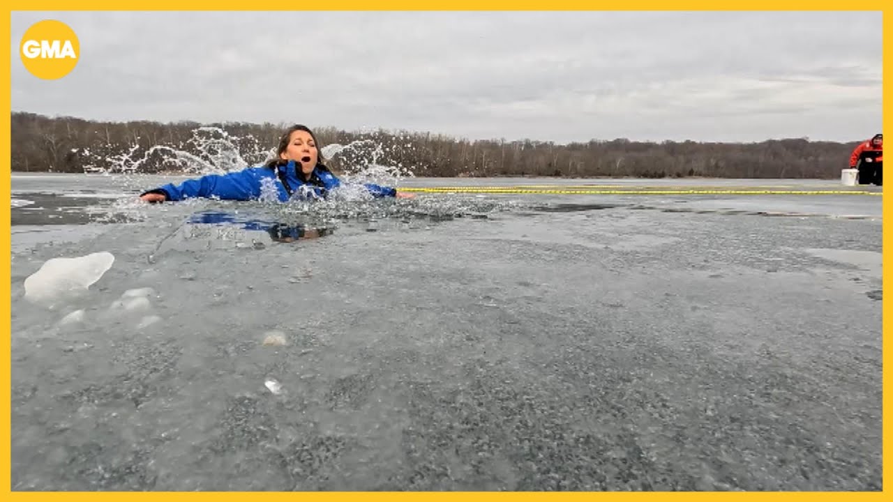The dangers of falling through ice