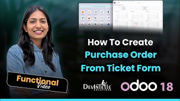 How To Create Purchase Order From Ticket Form In Odoo