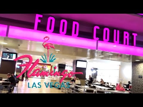 Vídeo: A praça de alimentação do Flamingo Hotel and Casino