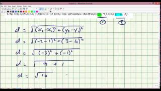 12 7 The Distance Formula