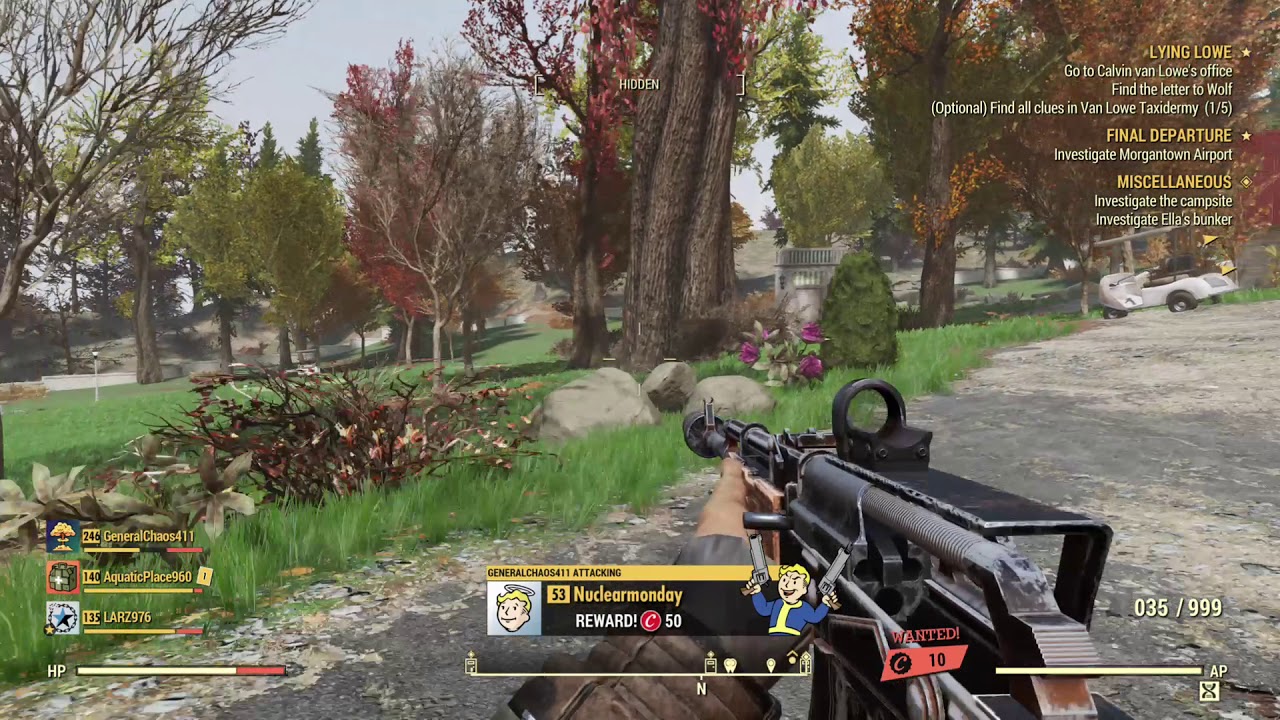 Fallout76  Justice for destroying his camp lol 