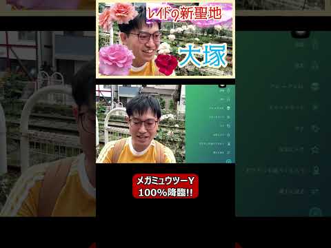 【ポケモンGO】メガミュウツーY100%降臨！ #shorts #ポケモンgo #ポケモン