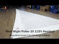 New West Wight Potter 19 115% Headsail - Warp Drive 5.11 Cruising Laminate from Challenge Sailcloth