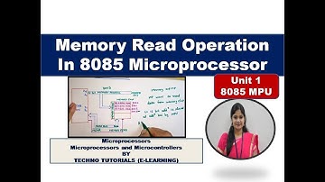 U1L13.1 | Memory Read operation|  8085 microprocessor | Memory Read operation in 8085 microprocessor
