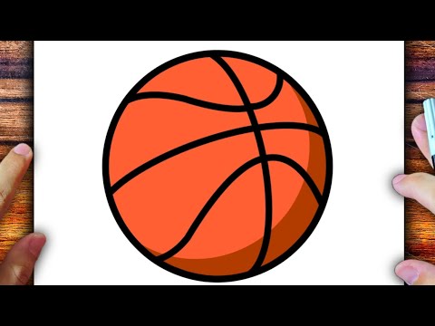 Como desenhar uma BOLA de BASQUETE I passo a passo 