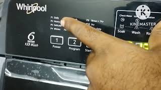 whirlpool Magic Clean Pro 7.5 kg Full automatic top loading washing machine demo..