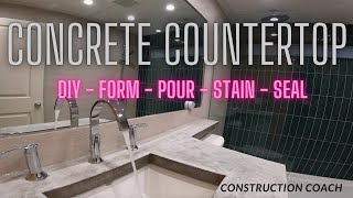Concrete countertop DIY