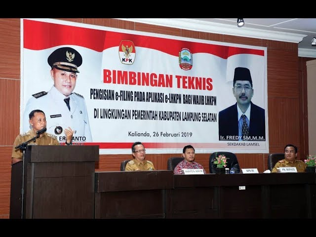 Nanang Ermanto Buka Bimbingan Teknis (Bimtek) e-Filing pada aplikasi e-LHKPN