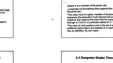 Dempster Shafer theory