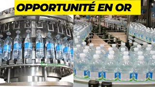 Comment Lancer un Business Réussi de Production d'Eau Minérale étape par étape opportunité en or