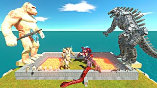 War in Lava Stadium | Shiny King Kong + Mutant Primates vs Mechagodzilla + Random Team - ARBS screenshot 4