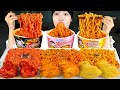 ASMR MUKBANG| 직접 만든 불닭볶음면 양념치킨 먹방 &amp; 레시피 FIRE NOODLES EATING