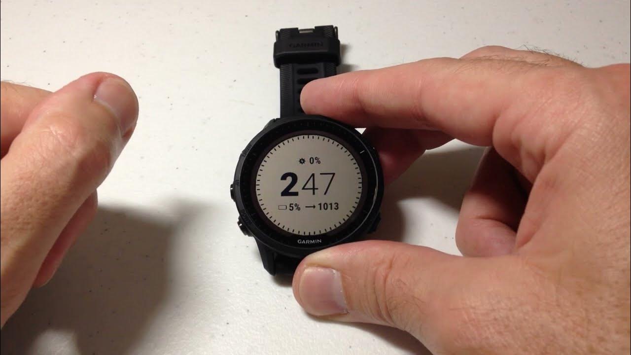 Garmin Forerunner 955 Adjust Barometer Plot Area YouTube
