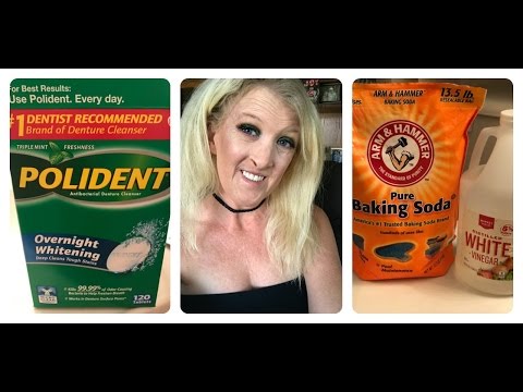 How to Clean Your Dentures | Polident Vs. DiY White Distilled Vinegar & Baking Soda