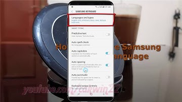 Android Nougat : How to remove Samsung keyboard language in Samsung Galaxy S8 or S8+