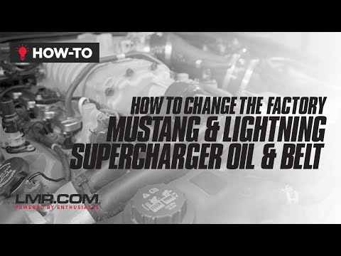 How To Change The Factory Mustang & Lightning Supercharger Oil & Belt