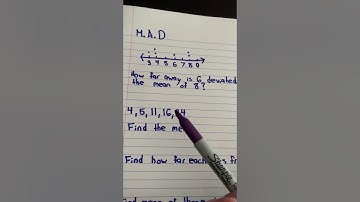 Mean Absolute Deviation part 2