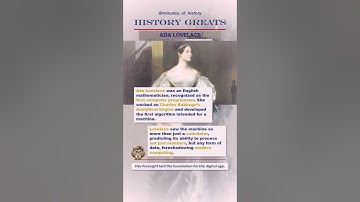 History Greats: Ada Lovelace – The First Computer Programmer